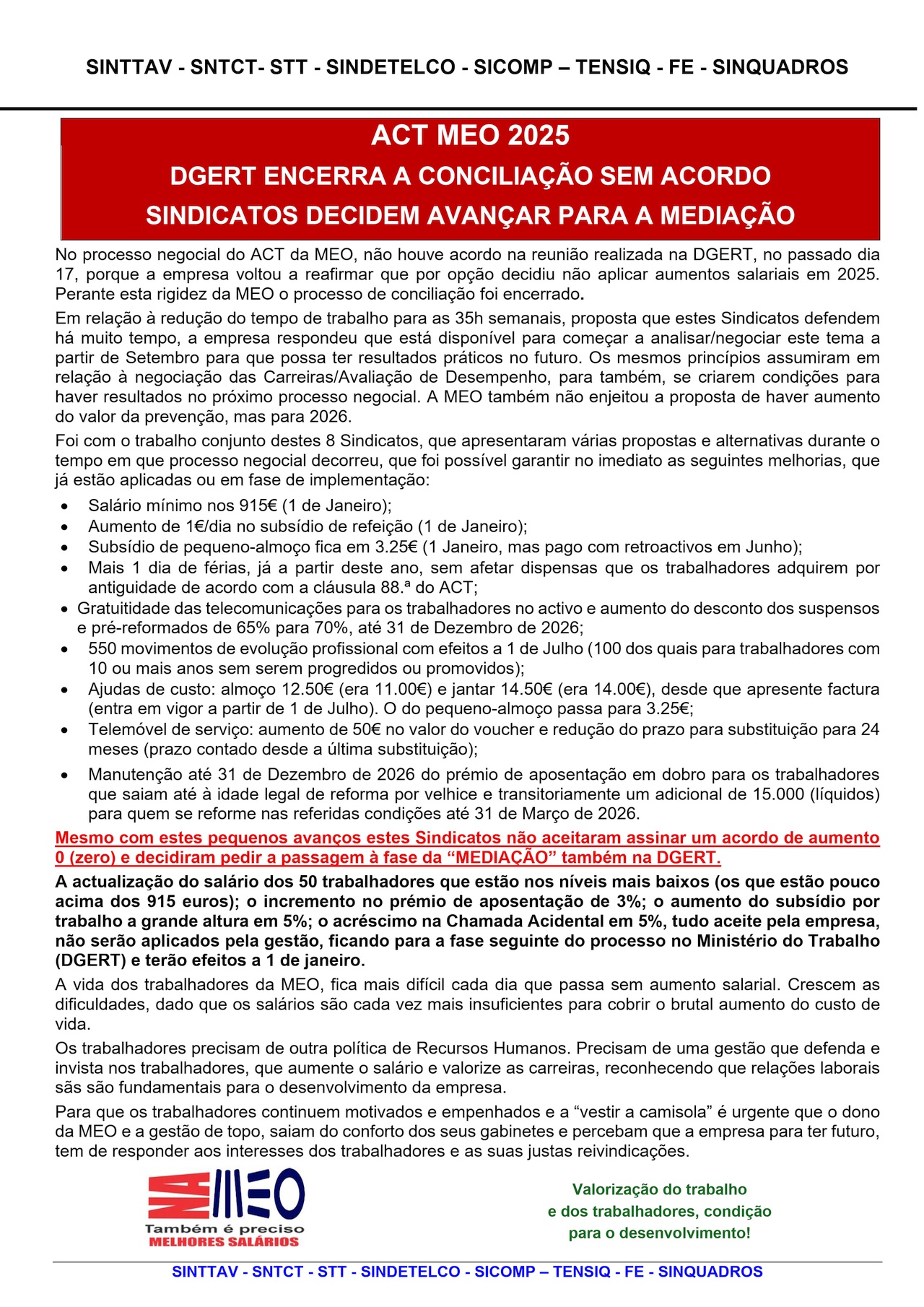 ACT MEO 2025 - Conciliação (Comunicado conjunto)
