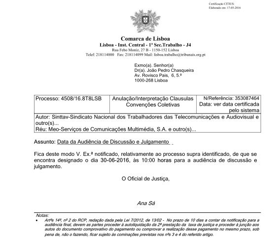 Tribunal Subs-Ref