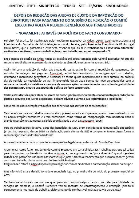 Comunicado conjunto  2 fev 2016