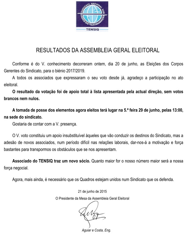 Resultados AGE 2017